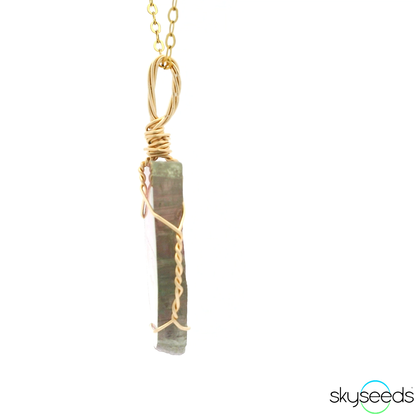 
                  
                    Watermelon Tourmaline Tri-Color - 14kt Gold Filled Pendant
                  
                