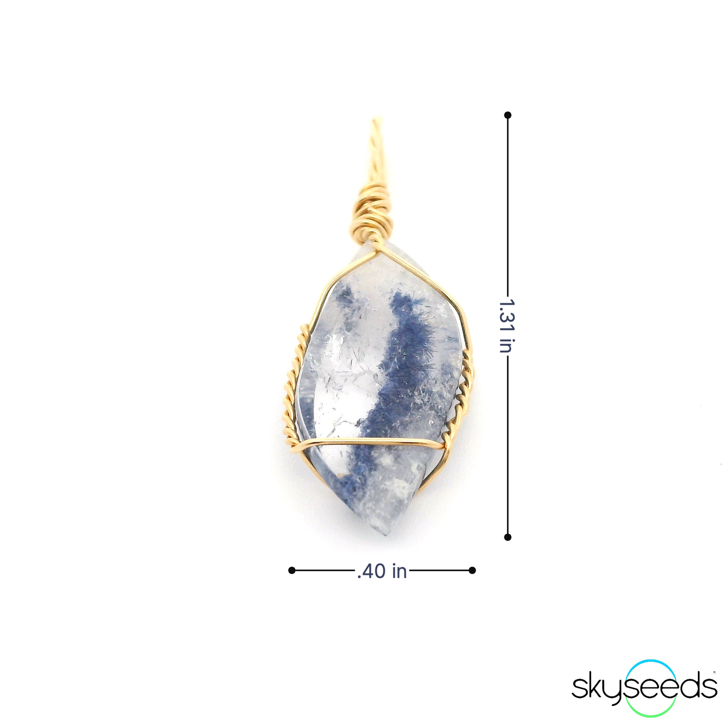 
                  
                    Dumortierite - 14kt Gold Filled Pendant
                  
                