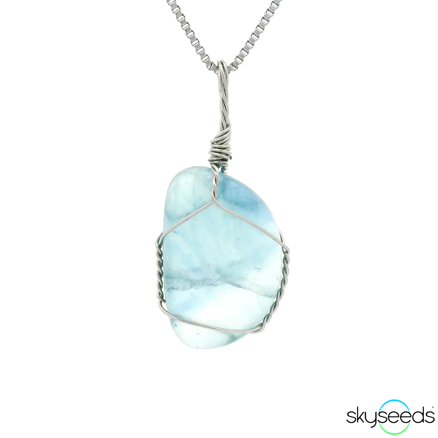 
                  
                    Blue Fluorite - Stainless Steel Pendant
                  
                