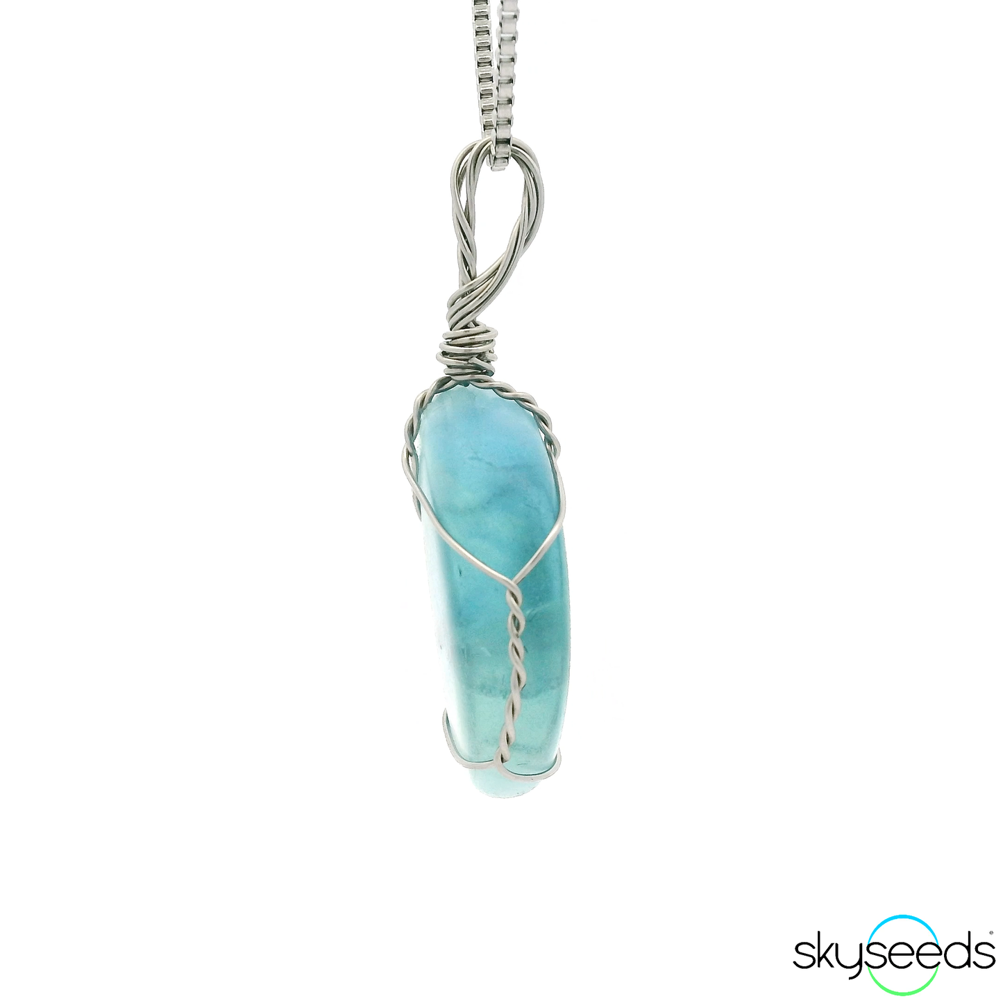 
                  
                    Blue Fluorite - Stainless Steel Pendant
                  
                