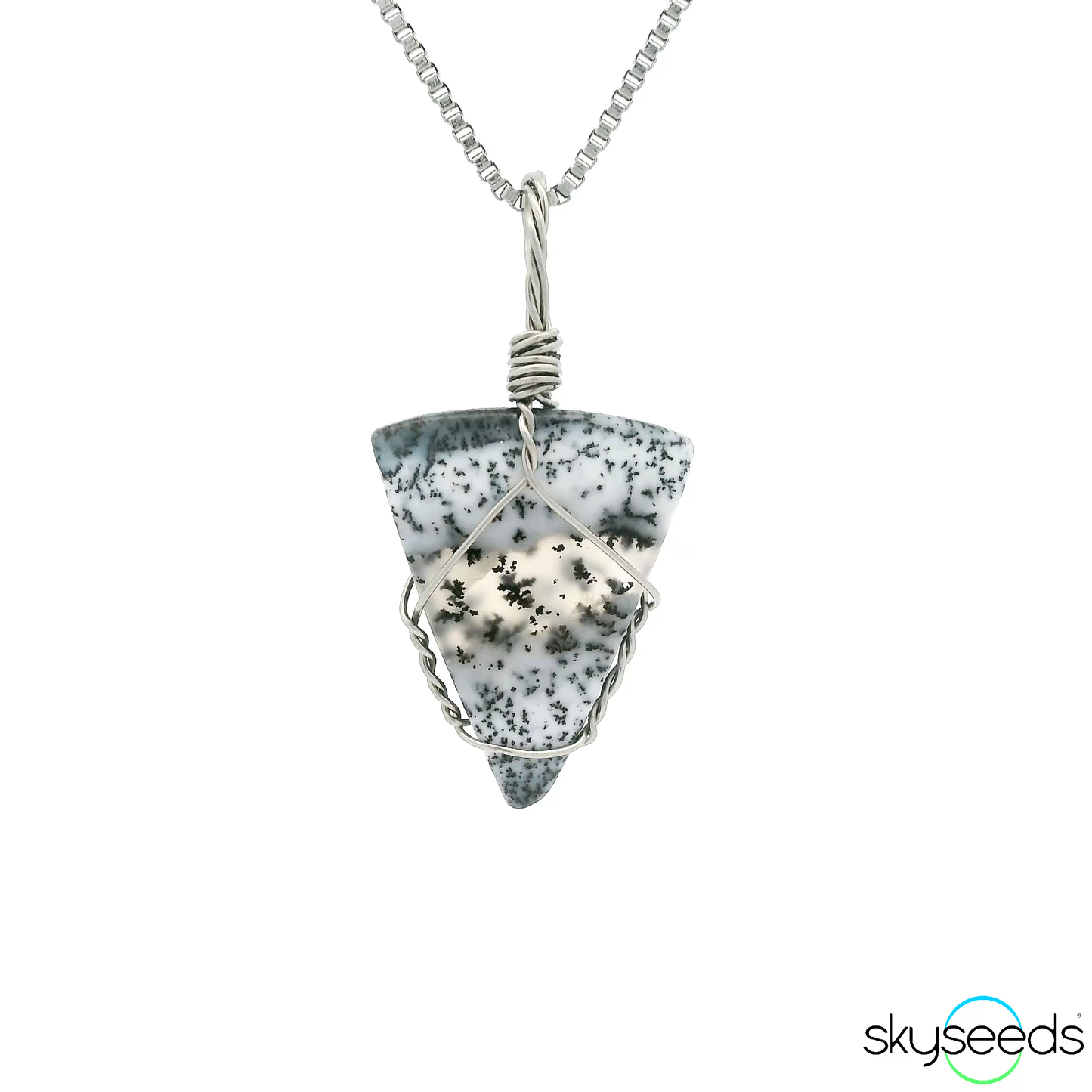 
                  
                    Dendritic Opal - Stainless Steel Pendant
                  
                
