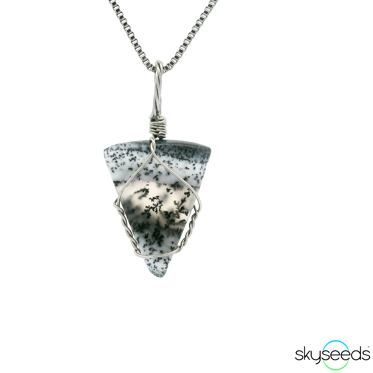 
                  
                    Dendritic Opal - Stainless Steel Pendant
                  
                