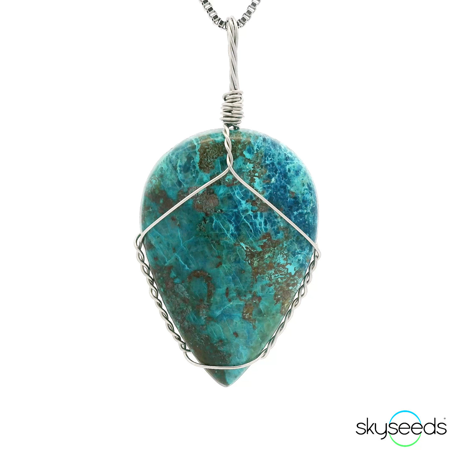 
                  
                    Shattuckite - Stainless Steel Pendant
                  
                