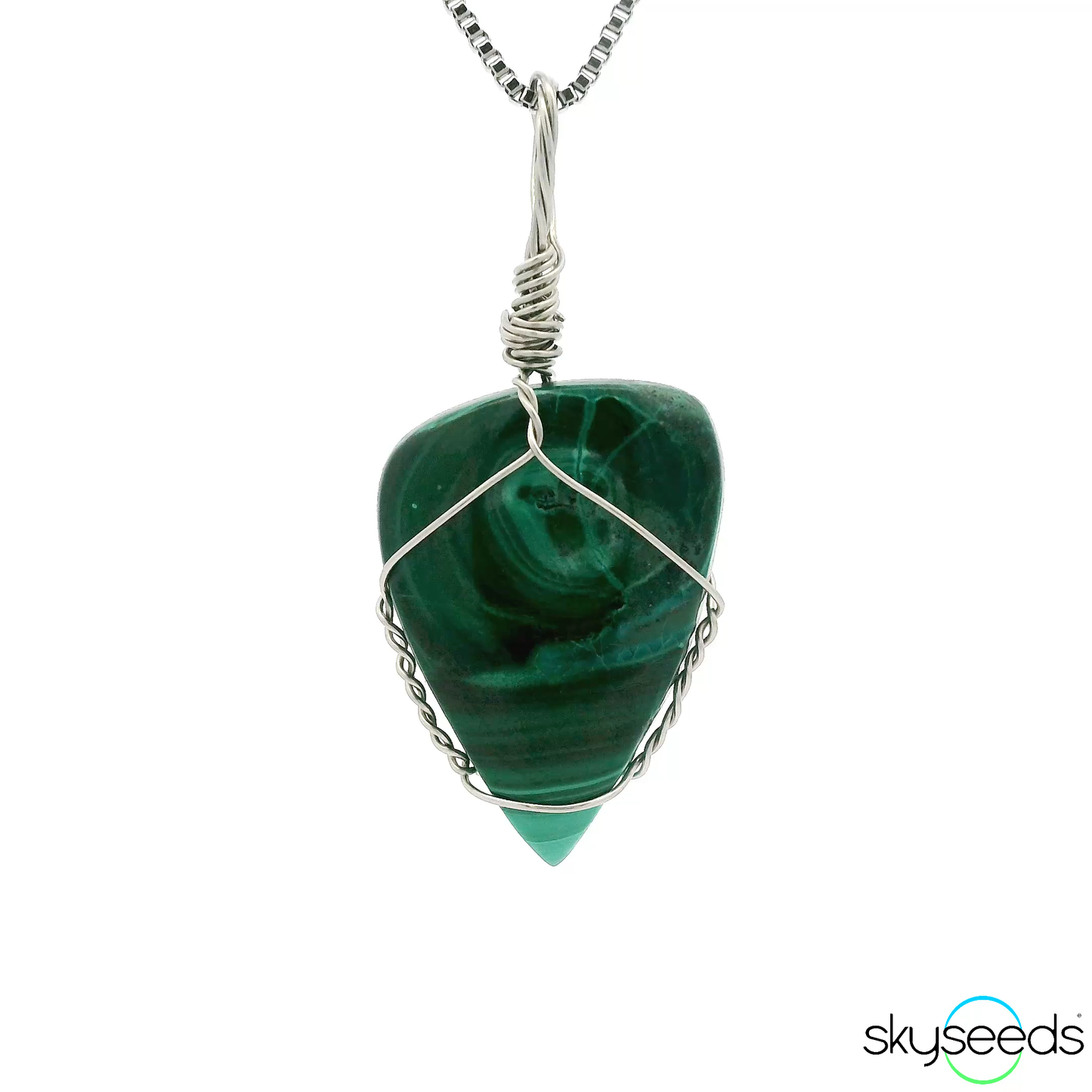
                  
                    Malachite - Stainless Steel Pendant
                  
                