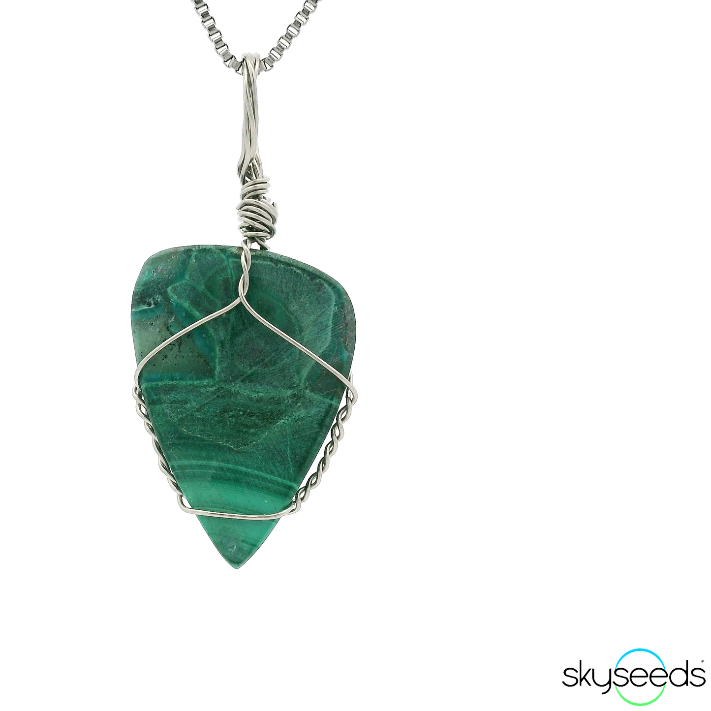 
                  
                    Malachite - Stainless Steel Pendant
                  
                
