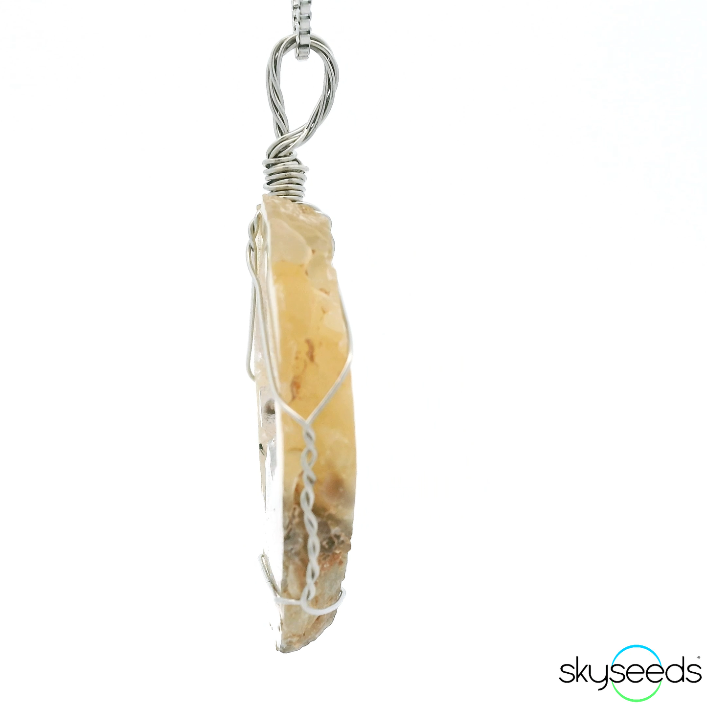 
                  
                    Druzy Agate - Stainless Steel Pendant
                  
                