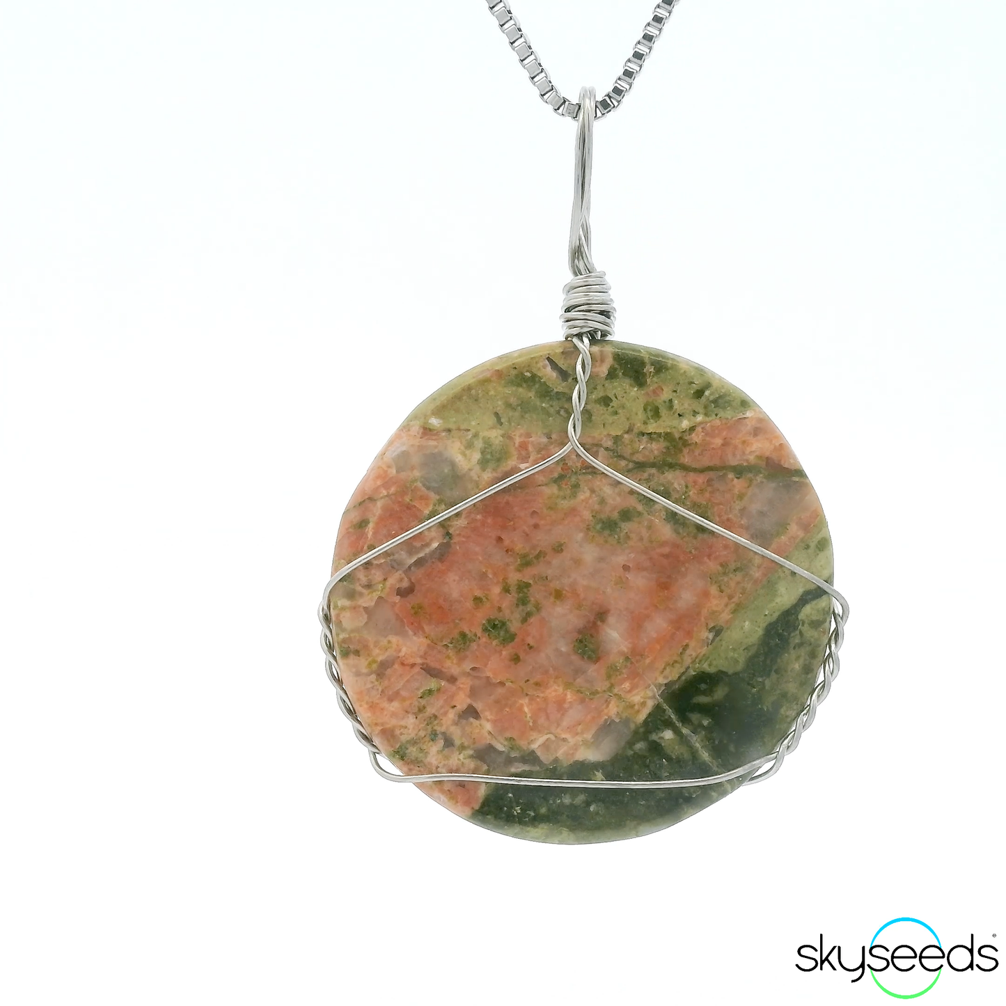 
                  
                    Unakite - Stainless Steel Pendant
                  
                