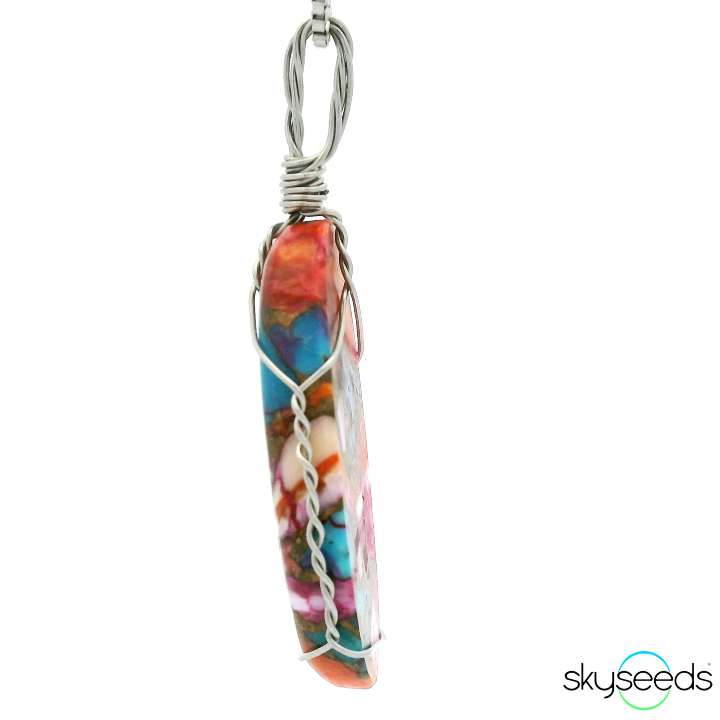 
                  
                    Spiny Oyster Turquoise - Stainless Steel Pendant
                  
                