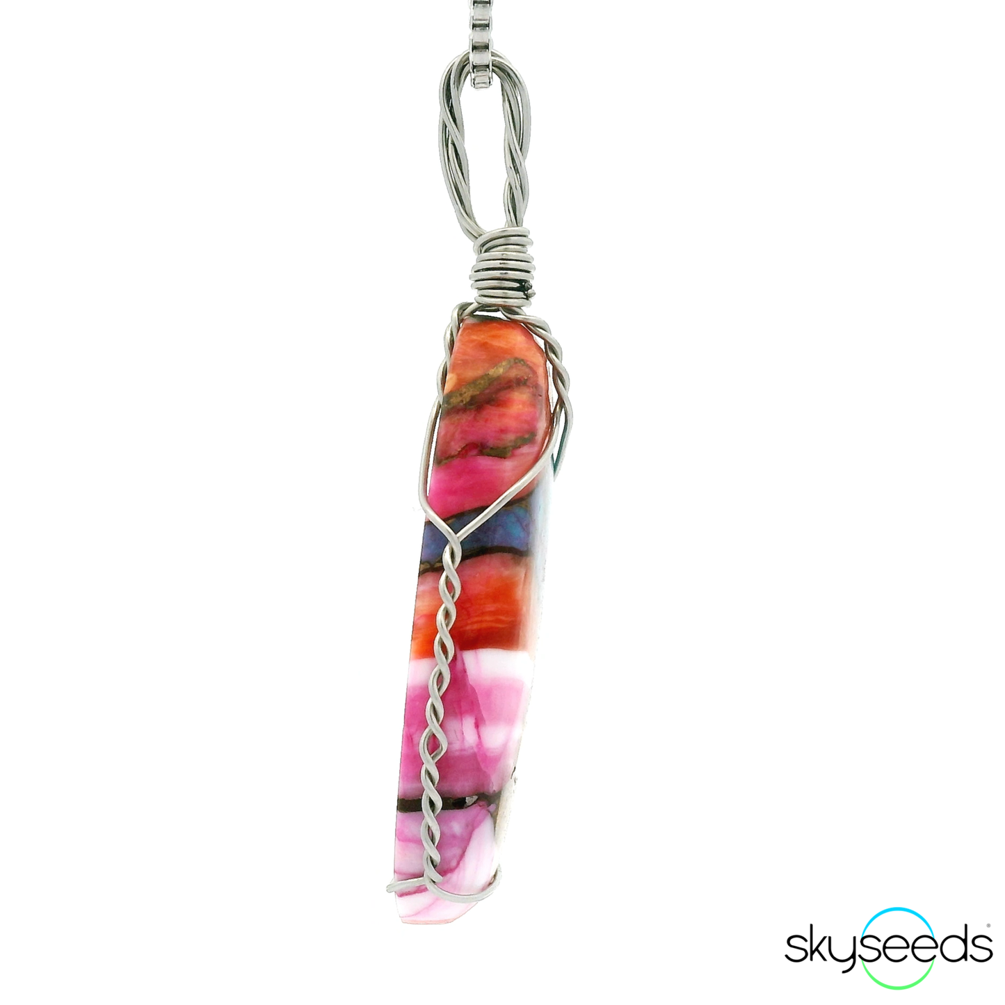 
                  
                    Spiny Oyster Turquoise - Stainless Steel Pendant
                  
                