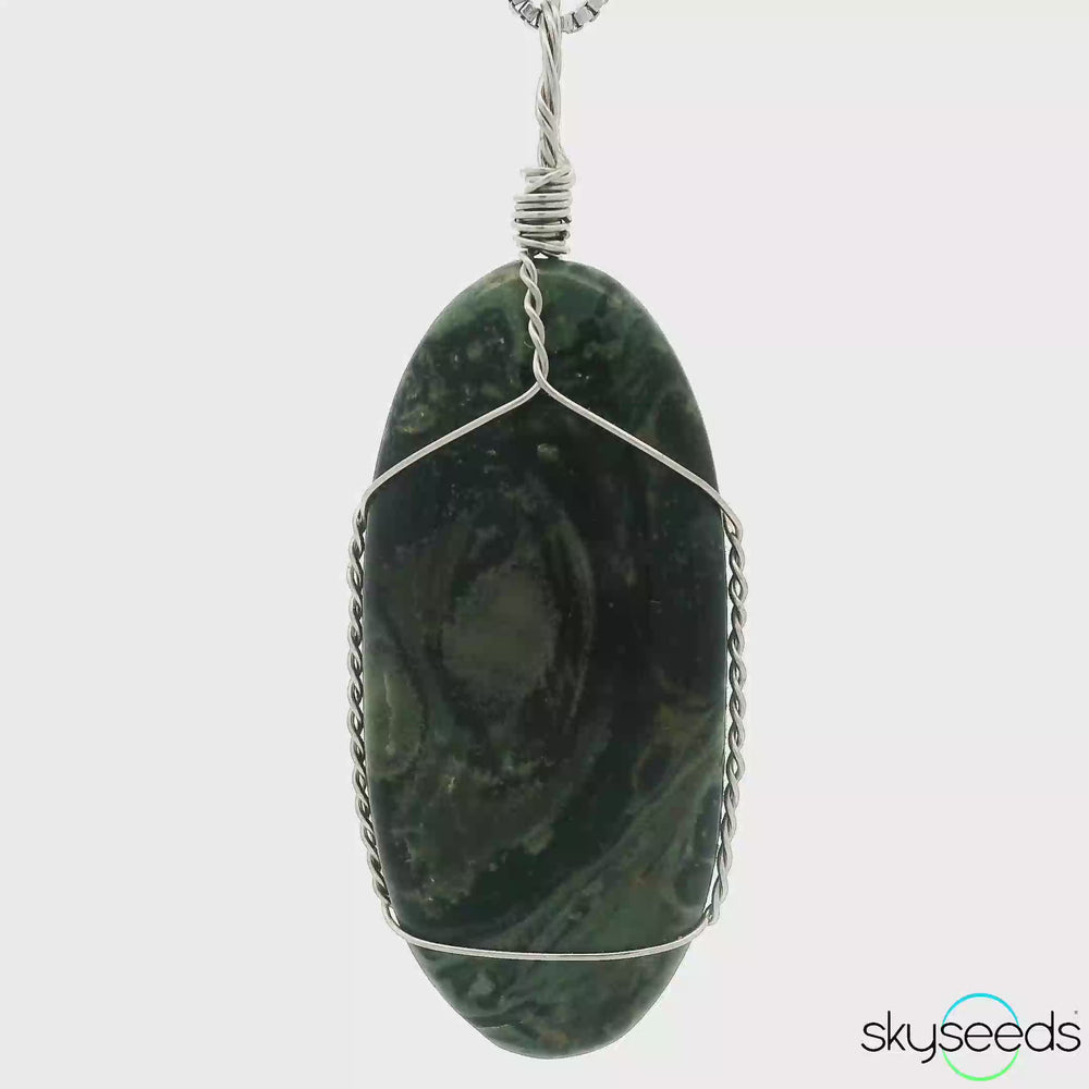 
                  
                    Load and play video in Gallery viewer, Star Galaxy Jasper - Stainless Steel Pendant
                  
                