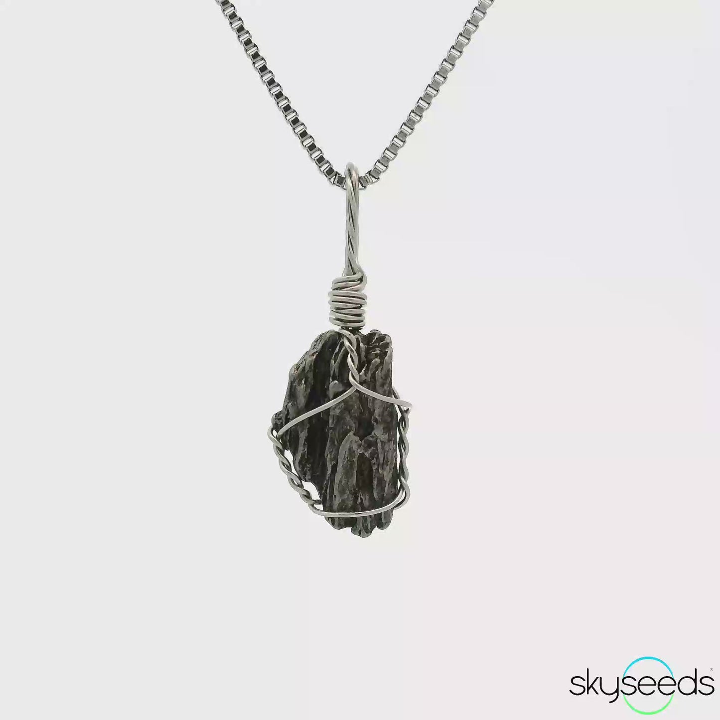 
                  
                    Load and play video in Gallery viewer, Meteorite - Stainless Steel Pendant
                  
                