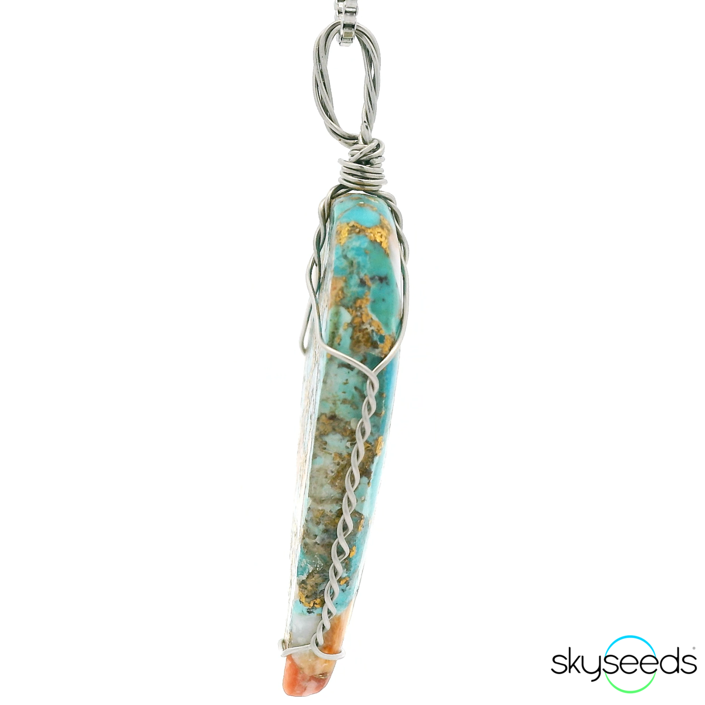 
                  
                    Spiny Oyster Turquoise - Stainless Steel Pendant
                  
                